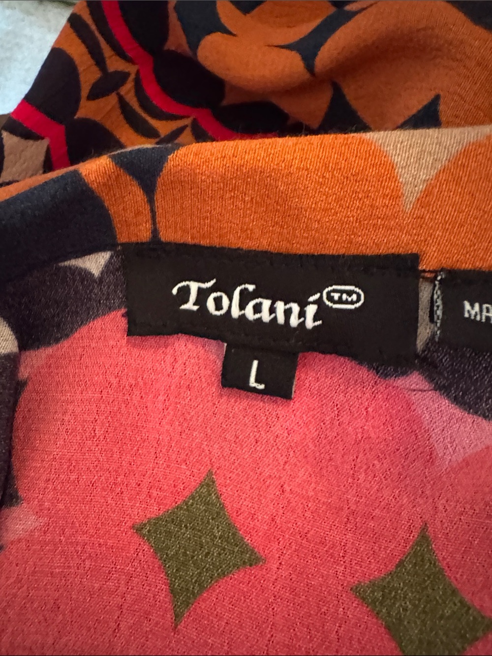Tolani Maxi Dress in Pink, Orange & Black Floral Print